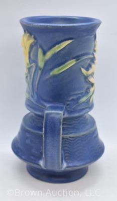 Roseville Freesia 118-6" vase, blue - 4