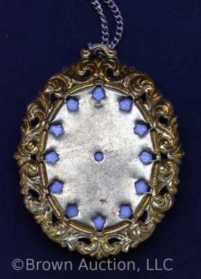 Handpainted porcelain cameo necklace - 3