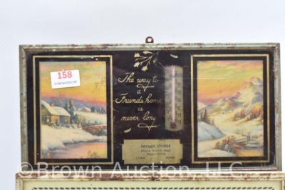 (2) Cuba, KS advertising thermometers - 2