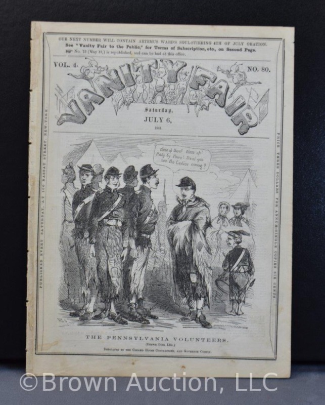 Civil War era Vanity Fair magazine