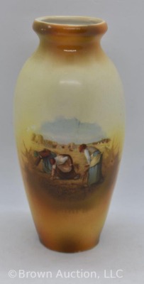 German porcelain 6" vase, The Gleaners