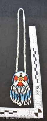 Native American beaded necklace - 6