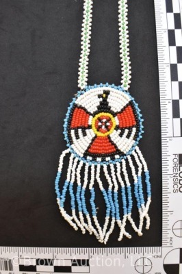 Native American beaded necklace - 7