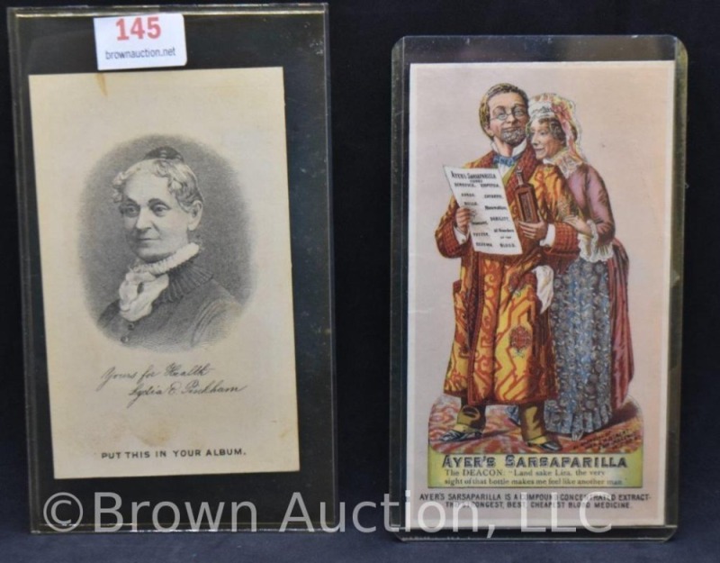 (2) Old trade cards