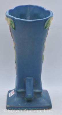 Roseville Snowberry 1V1-7" vase, blue - 4