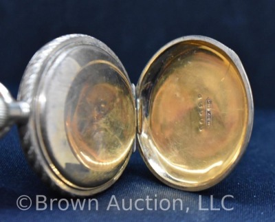 Ladies Elgin closed case gold pocket watch, winds and works - 8