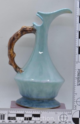 Roseville Wincraft 217-6" ewer, turquoise - 6