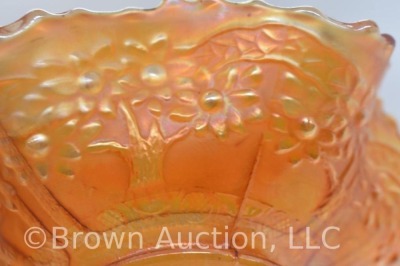 Carnival Glass Sailboat small bowl, marigold - 6