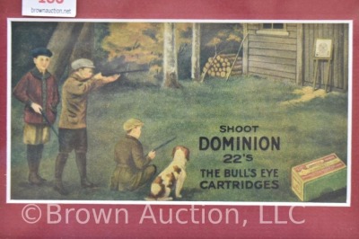 Shoot Dominion 22's/ The Bull's Eye Cartridges adver. picture - 2