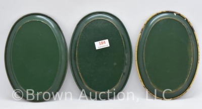 (3) Reproduction Coca-Cola advertising metal tip trays - 2