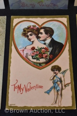 (21) Early 1900's Valentine post cards - 8