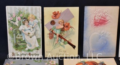 (21) Early 1900's Valentine post cards - 2