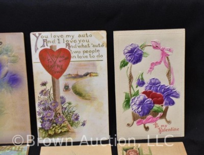 (21) Early 1900's Valentine post cards - 4