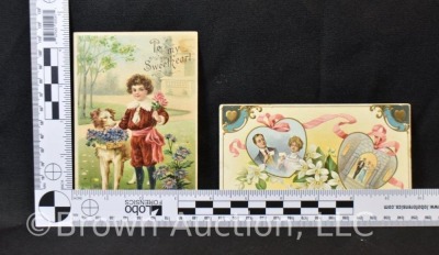 (21) Early 1900's Valentine post cards - 11