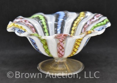 Murano hand blown glass compote - 2