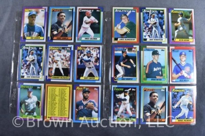 135+ 1990 Topps baseball cards - 8