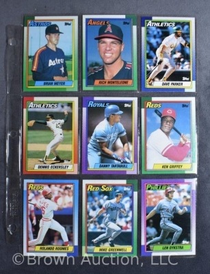 135+ 1990 Topps baseball cards - 9