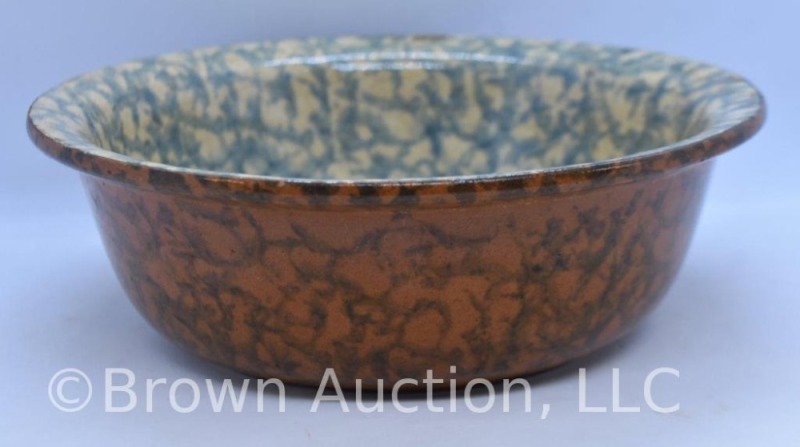 Blue Spongeware low bowl