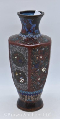 Cloisonne 6" vase - 2