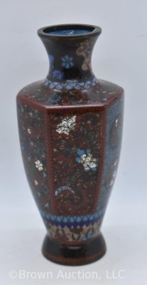 Cloisonne 6" vase - 3