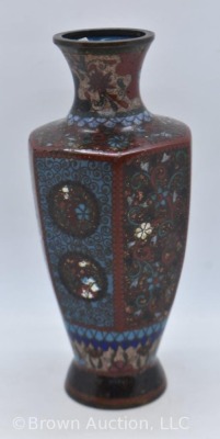 Cloisonne 6" vase - 4