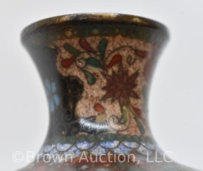 Cloisonne 6" vase - 7