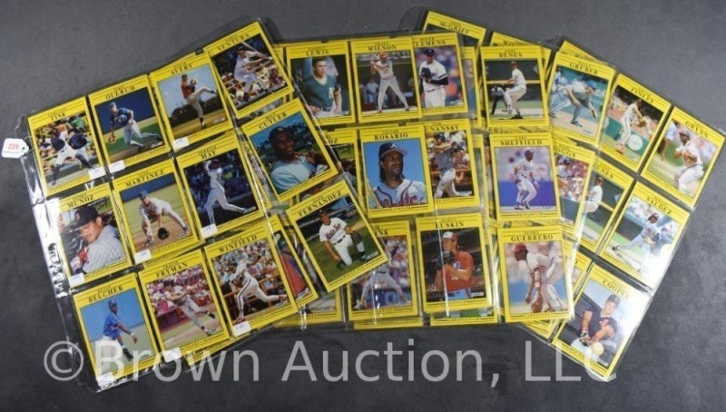 65+ 1991 Fleer baseball cards