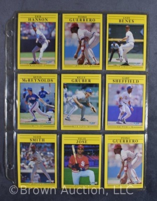 65+ 1991 Fleer baseball cards - 7