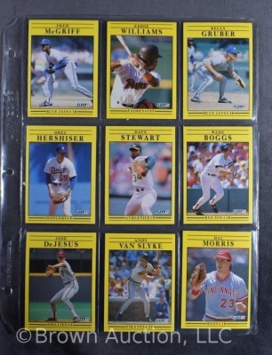 65+ 1991 Fleer baseball cards - 8