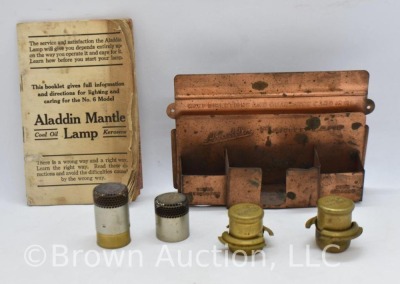 Aladdin Lamp Mantles store display with mantels and paperwork - 2