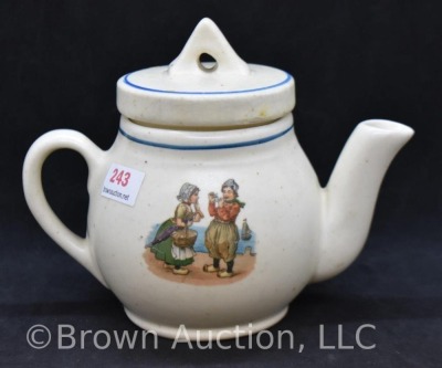 Roseville creamware Dutch child's teapot