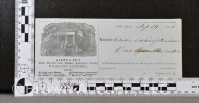 Civil War Adams Express Company receipt - 7