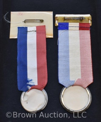 (2) 1940's photo ID badges and ribbons of National Council Daughters of America, Penn. and Maryland - 10