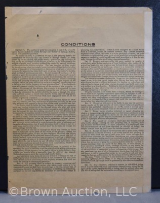 (3) St. Louis and San Francisco RR Bill of Lading documents - 13