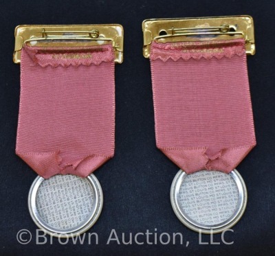 (2) 1951 photo ID badges and ribbons of R.I. Daughters of America - 8