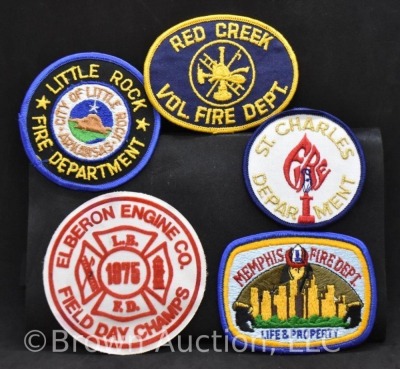 (5) Fire Dept. patches