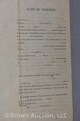 (2) Civil War discharge papers - 8