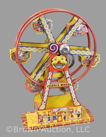 Early 1930's J. Chein wind-up "Hercules Ferris Wheel" - winds