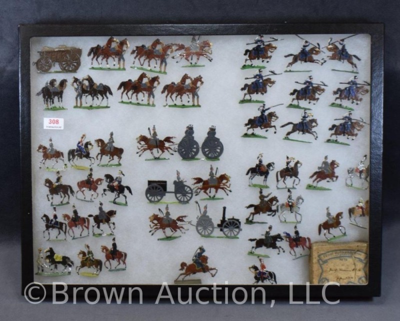 Large collection of Ernst Heinrichsen handpainted lead military men on horseback