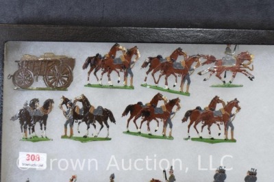 Large collection of Ernst Heinrichsen handpainted lead military men on horseback - 2