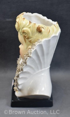 Lady head vase, 6"h, paper label 21/ 5048 - 3