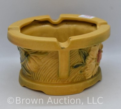 Roseville Peony 27 ashtray, yellow - 4