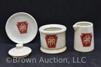 PPR Pennsylvania Railroad coffee creamer and sugar set - 4