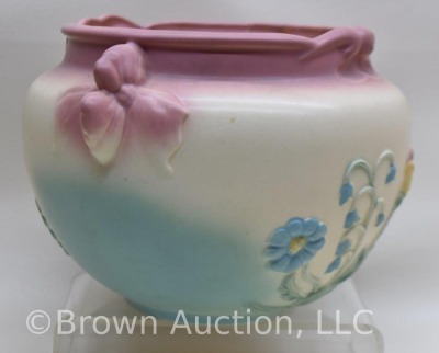 Hull Bow Knot B-19 9 3/8" jardiniere, pink/ blue - 5