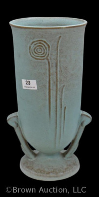 Roseville Moderne 796-8" vase, turquoise