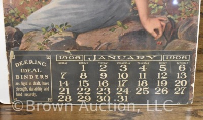 1906 advertising calendar - Deering Harvesters - 3