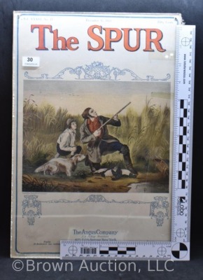 1925 "The Spur" magazine cover - hunting graphics - 8