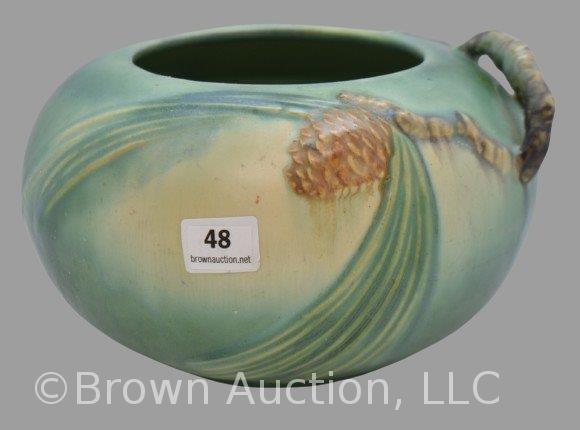 Roseville Pine Cone 278-4" bowl, green