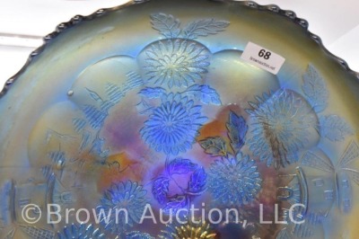 Fenton Carnival Glass Chrysanthemums and Windmills ftd. ice cream shape bowl - 6