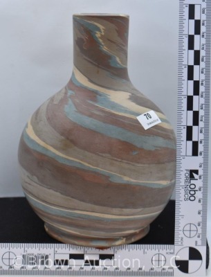 Niloak Mission Swirl 7.5" bulbous vase - 4